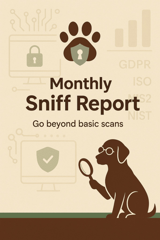 Monthly Sniff Report for cybersecurity and compliance adv
